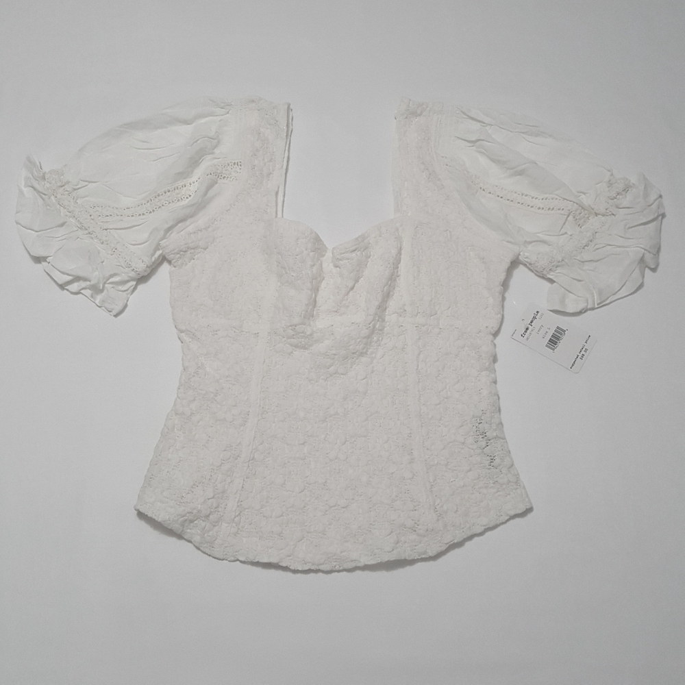 Free people spring Fling Floral Knit Top